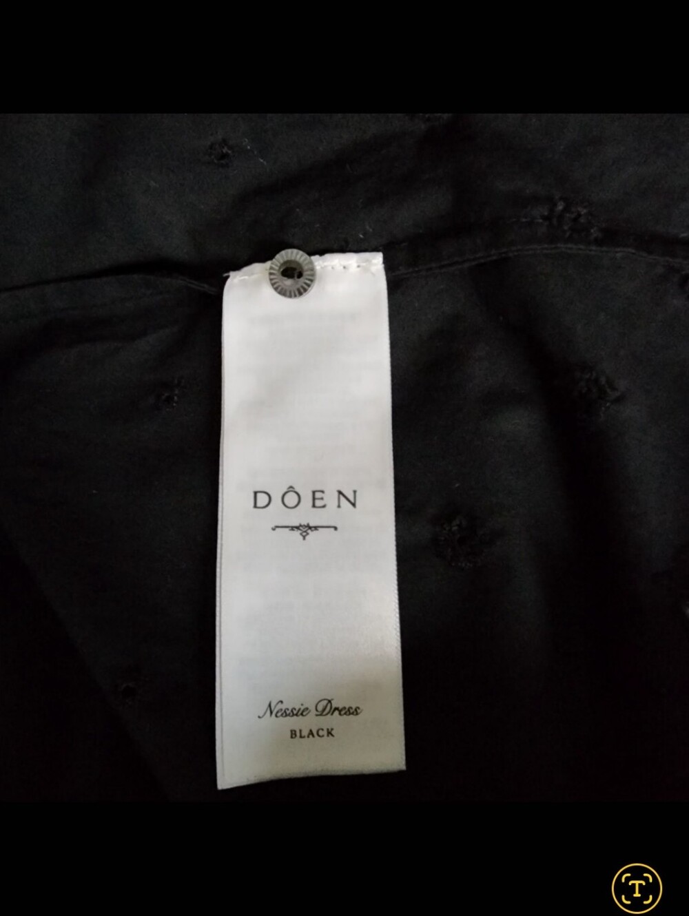 Doen - Nessie Dress in Balck - Picture 6 of 9
